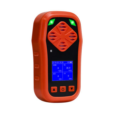 Industrie 4 Gasmonitor Mehrfachgasanalysator CO H2S O2 Handheld Brennstoffgasdetektor