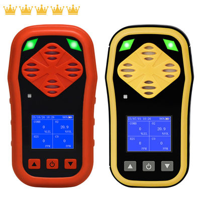 IP67 Portable Personal 4 Gas Monitor H2S CO O2 LEL mit Batterie