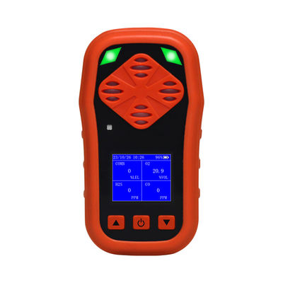 Roter, tragbarer ABS-Gasdetektor für Brennstoffe H2S CO O2 CH4 1 kg