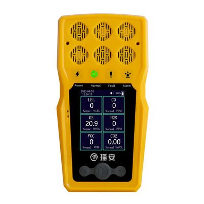 6 in 1 tragbarer Multi-Gas-Monitor, Brennstoffgas-Analysator zur Gasleckage-Erkennung