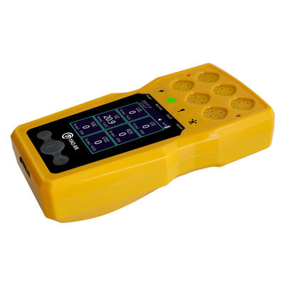 CE-Zertifizierung FCC 6 in 1 Multi Gas Monitor von Yaoan O2 CO H2S LEL VOC CO2 USB-Wiederaufladung