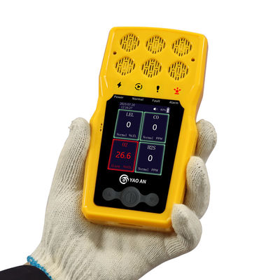 Sicherheitspersonal Mehrfacher Gasdetektor Gaszähler IP67 Tragbarer 6 In 1 Gasdetektor