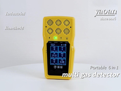 BTQ-YA-C100FT Handheld Gasdetektor Portable 6 in 1 Multi Gasdetektor mit CE FCC ROSH